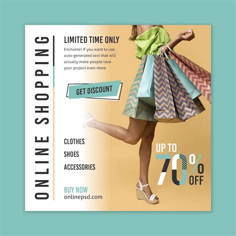 free online shopper flyer template.